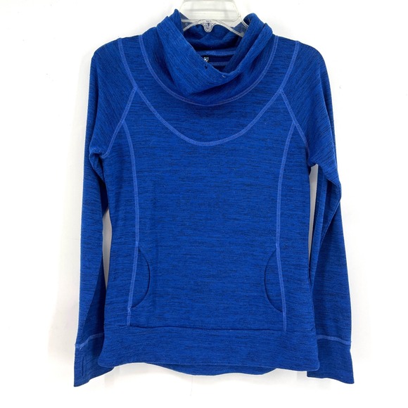 Kuhl Sweaters - Kuhl Womens Blue Cowl Neck Long Sleeve Pullover Sweater Fleece Size Medium